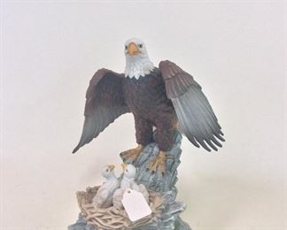 Porcelain Bald Eagle, 10" H.