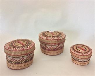 Nesting Baskets, 4", 5" and 6" dia. 