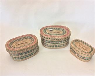 Nesting Baskets, 5", 7" and 8" W. 