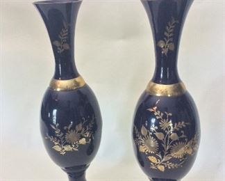 Metal Vases India, 18" H. 
