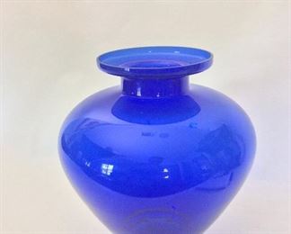 Blue Vase, 10 1/2" H. 