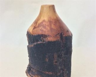 Aspen Wood Vase, 9 1/2" H. 