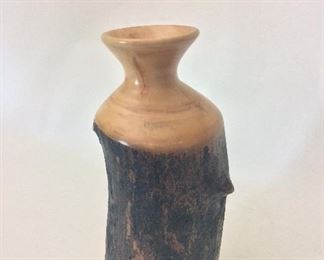 Aspen Wood Vase, 9 1/2" H. 