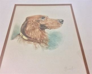 Dog Portrait, 19" x 23". 