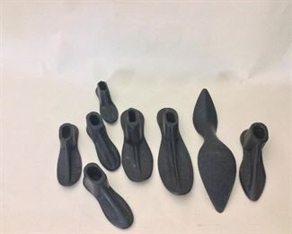 Cast Iron Cobbler Shoe Forms. 