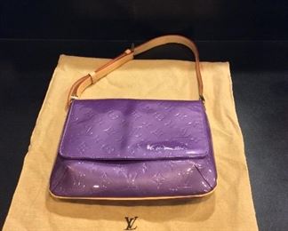 Louis Vuitton Purple Vermis Thompson Street Bag with Bag, 11" W. 