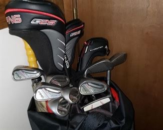 Complete set Ping golf clubs