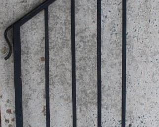 custom solid iron hand rail
