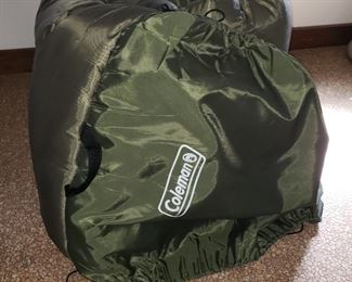 self contained Coleman sleeping bag. 