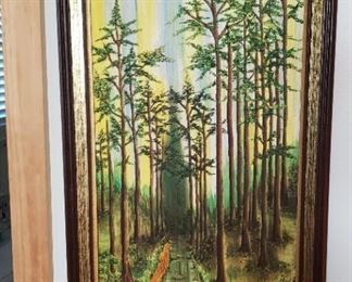 signed Original oil painting "North Carolina Woods"