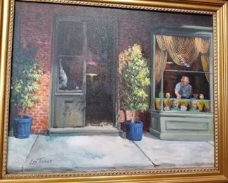 New Orleans scene - Oil on canvas, signed Lee Tucker