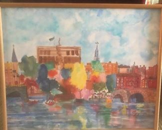 Fantastic Eljay Torger painting signed on front & back