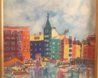 Reknown artist Eljay Torger signed front & back