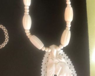 Carved jewelry from African trip