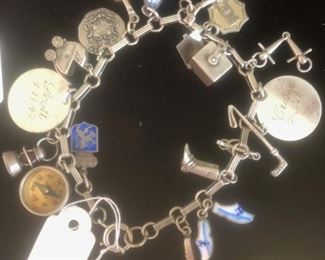 Incredible Vintage Charm Bracelet with working charms