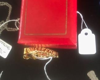 Wallace 1968 tie clasp!