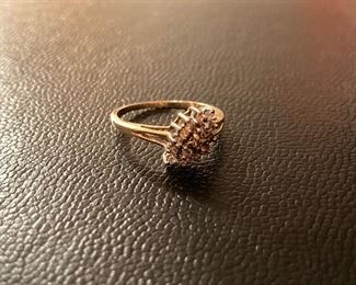 Lot #053---14ky Diamond Ring, weight: 2.4g, diamond weight: 0.30ct, size: 6.5, price: $175