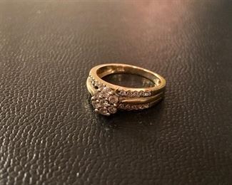 Lot #059---10ky Diamond Ring, weight: 3.0g, diamond weight: 1.00ct, size: 7, price: $300