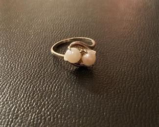Lot #062---10kw Pearl Ring, weight: 2.3g, size 7, price: $120