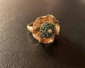 Lot #069---14ky Cocktail Ring, weight: 9.0g, size: 8.5, price: $450