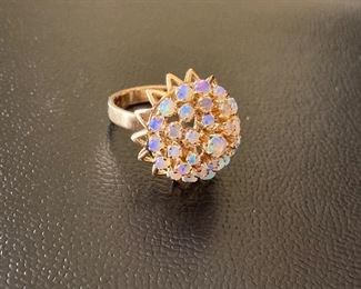 Lot #081---14ky Opal Ring, weight: 6.2g, size: 6.5, price: $450
