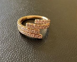 Lot #085---14ky Diamond Ring, diamond weight: 1.00ct, weight: 6.2g, size: 8.25, price: $650