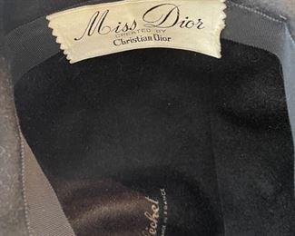 Christian Dior  Miss Dior Vintage  Cloche Hat