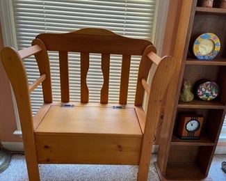 Wooden Storage Chair