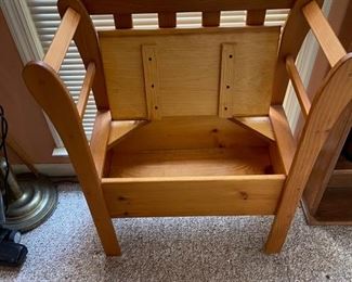 Wooden Storage Chair
