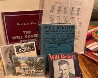 Will Rogers Memorabilia