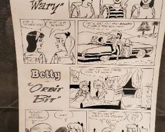 Betty and Veronica comic storyboard