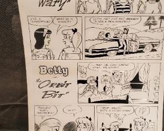 Betty and Veronica comic storyboard