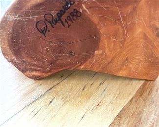 D. Rupard signed wood  puzzle