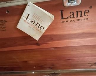 Vintage Lane Cedar  Record Cabinet— with key 