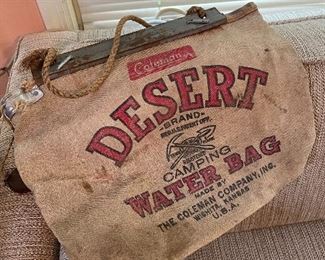 Antique Coleman Camping Water Bag