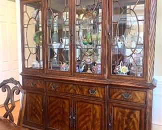 Beautiful breakfront. Measures: 6’10” wide, 7’6” tall, 1’6” deep
