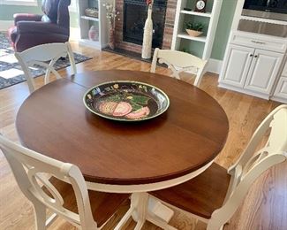 round table with four chairs