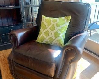 Leather recliner