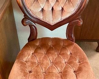 Heart shaped back chair