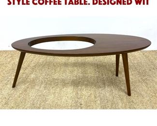Lot 1217 Contemporary Gio Ponti style Coffee Table. Designed wit