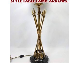 Lot 1228 MAITLAND SMITH Regency Style Table Lamp. Arrows. 