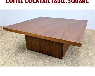 Lot 1239 Danish Modern Teak Coffee Cocktail Table. Square.