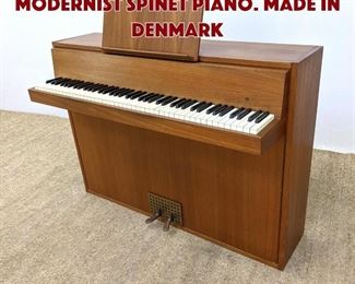 Lot 1255 HINDSBERG DANSK Modernist Spinet Piano. Made in Denmark