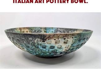 Lot 1265 ALVINO BAGNI Sea Garden Italian Art Pottery Bowl. 