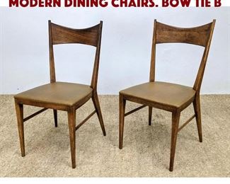 Lot 1282 Pr PAUL McCOBB American Modern Dining Chairs. Bow Tie B