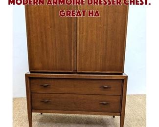 Lot 1300 CENTURY American Modern Armoire Dresser Chest. Great Ha