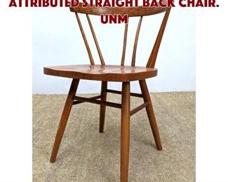 Lot 1305 Knoll for Nakashima Attributed Straight Back Chair. Unm