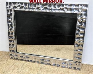 Lot 1356 Brutalist Aluminum Frame Wall Mirror. 