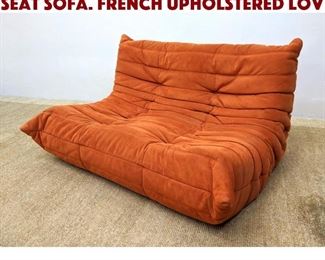 Lot 1372 LIGNE ROSET TOGO Love Seat Sofa. French Upholstered Lov