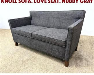 Lot 1373 MIES VAN DE ROHE for KNOLL Sofa. Love Seat. Nubby Gray 